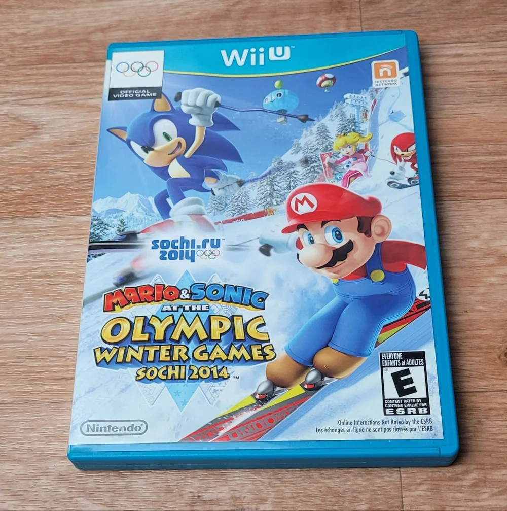 Nintendo Mario & Sonic Winter Games - Blue Case with Colorful Cover